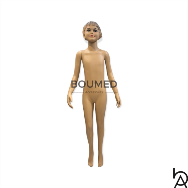 Mannequin de Vitrine Enfant Fille 130 Cm, Avec Support Métallique Porte Taille 8-11ans