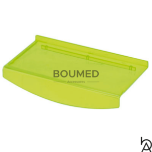 SUPPORT RECTANGULAIRE EN PLASTIQUE POUR CHAUSSURE SANS LOGO - Vert fluo translucide